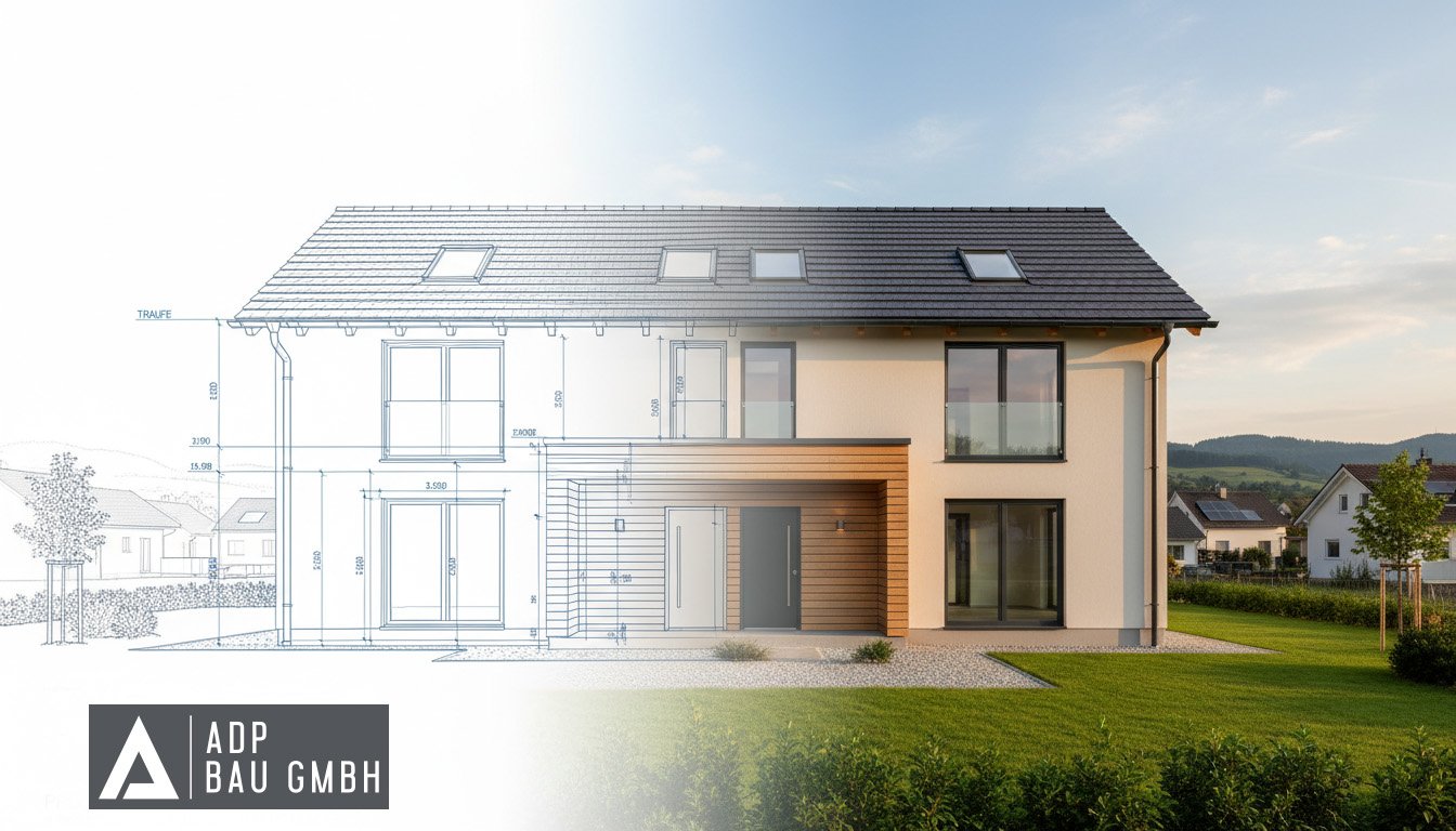 Planung und Ausführung eines modernen Wohnhaus-Neubaus – Erfahrung und technische Kompetenz im Hochbau